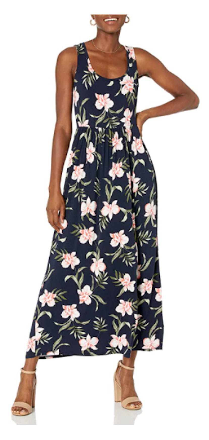 Summer heat calls for a stylish tank-style maxi dress.