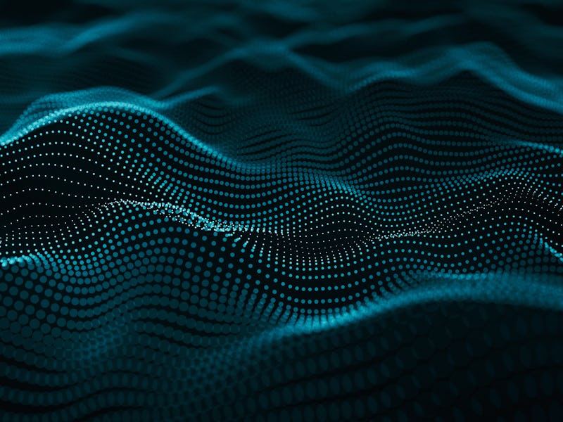 Abstract information structure wave background