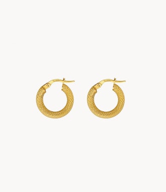 Small Gold Snake Hoops