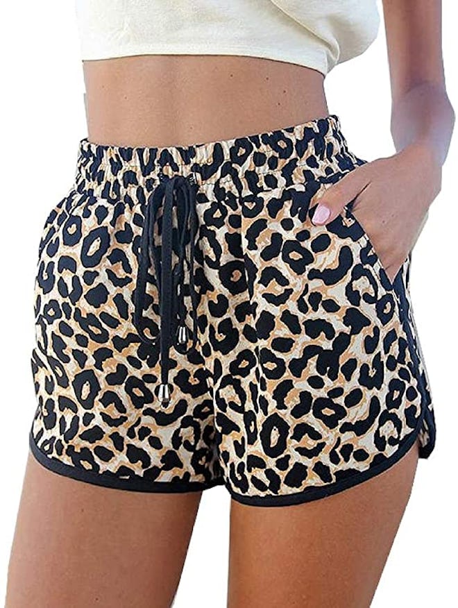 Kafeimali Leopard Beach Shorts