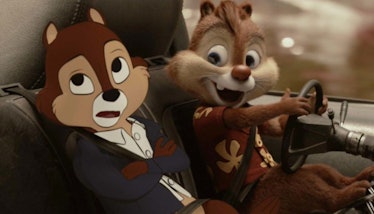 Chip and Dale during a car ride