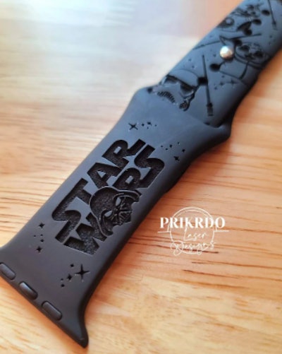 PRIKRDOLaserDesigns Star Wars Personalized Watch Bands is a great Star Wars Father's Day gift