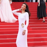 Bella Hadid wearing vintage Gucci at the Cannes Film Festival