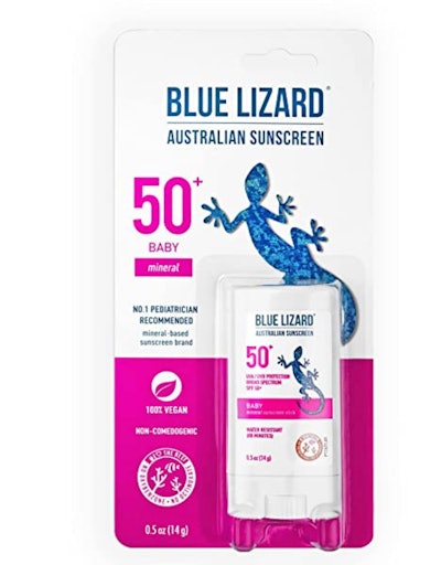 BLUE LIZARD Mineral Sunscreen Stick with Zinc Oxide SPF 50+ 