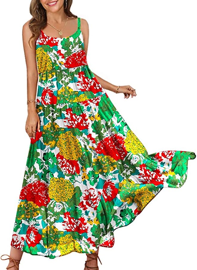 YESNO Bohemian Floral Dress
