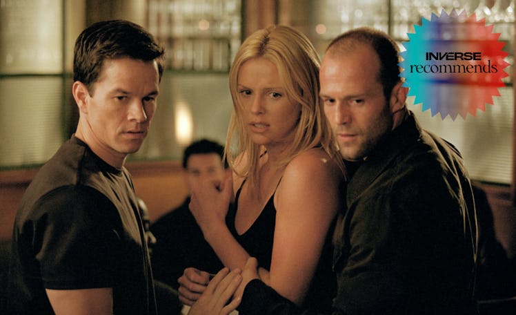 Mark Wahlberg, Charlize Theron, and Jason Statham in The Italian Job