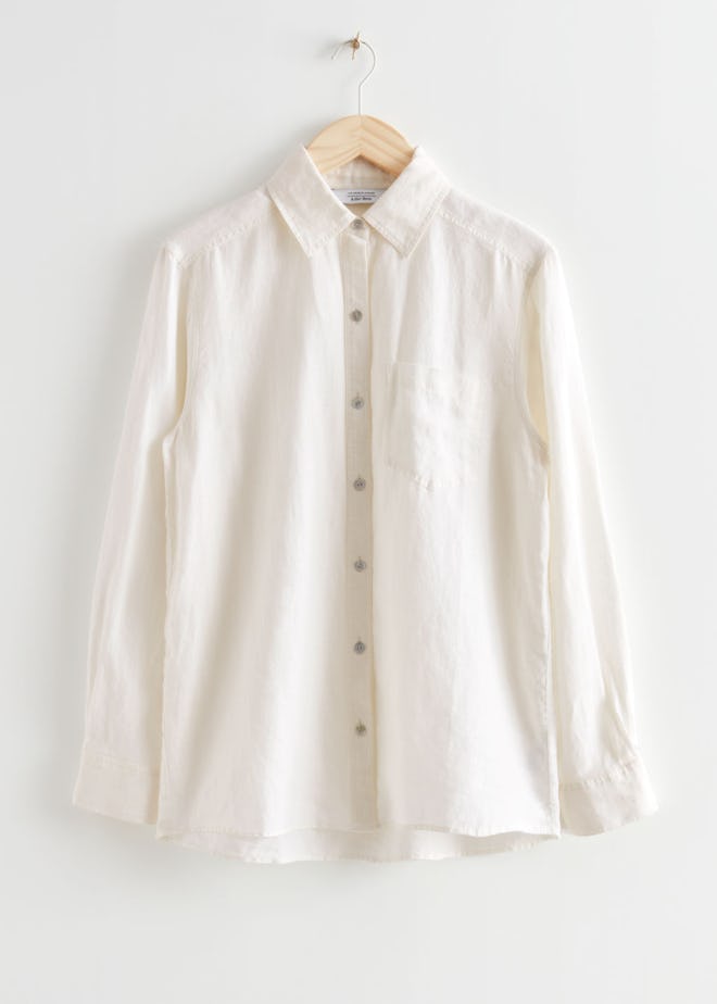 & Other Stories white linen shirt