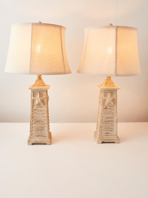 homegoods starfish shutter table lamp set
