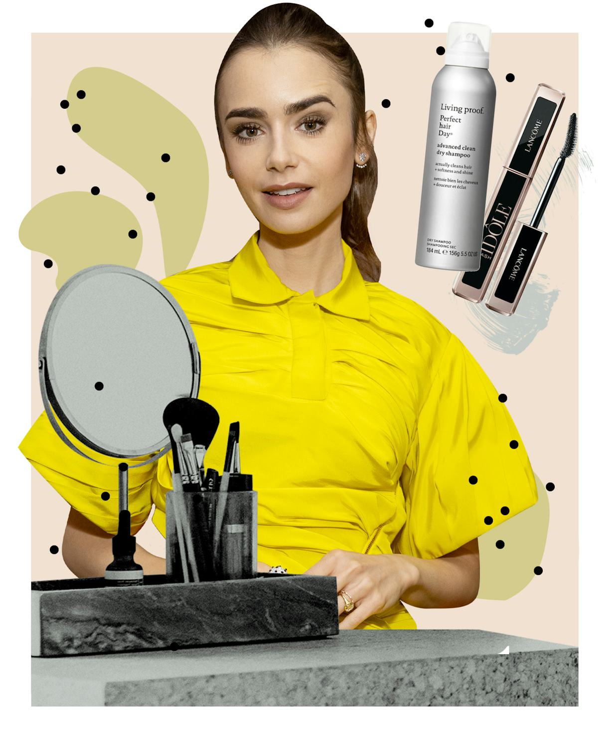 Lily Collins' Beauty Routine & Hair Care Essentials