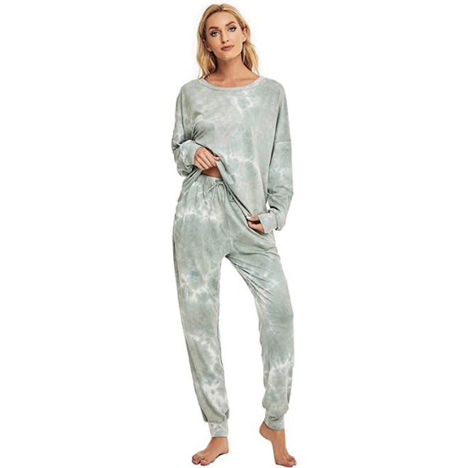 ANNA&CHRIS Pajama Tie Dye Sweatsuit
