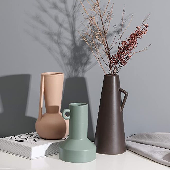 TERESA'S COLLECTIONS Modern Ceramic Vase Set (Set of 3)