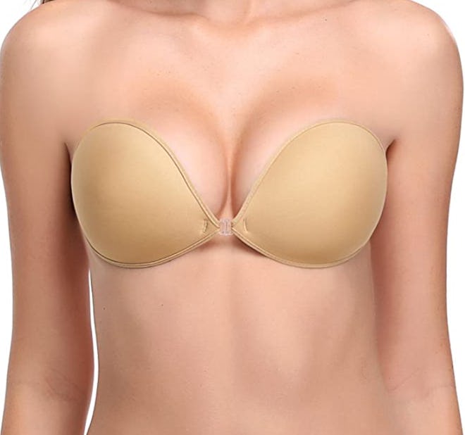 Adhesive Bra Reusable Strapless Self Silicone Push-up Invisible Sticky Bras For Backless Dress