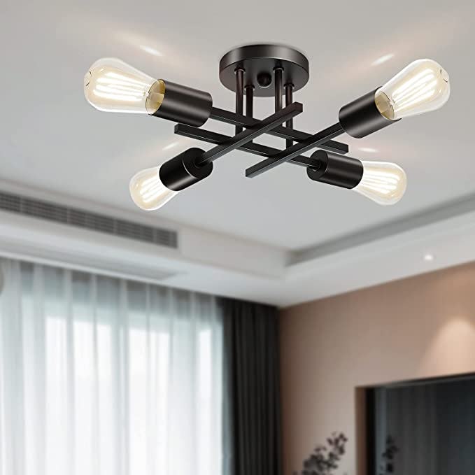 KOYOSO Semi-Flush Ceiling Light Fixture