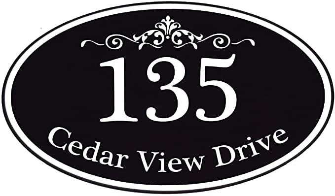 AdfXsDw Customizable Home Address Sign