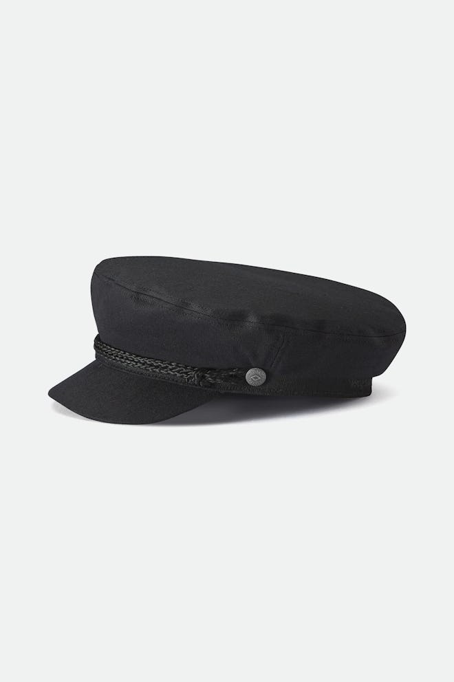 Brixton black newsboy cap