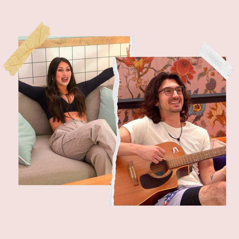 Parker (aka Paul) and John (aka Carol) had a flirty interaction after catfishing on 'The Circle' Sea...