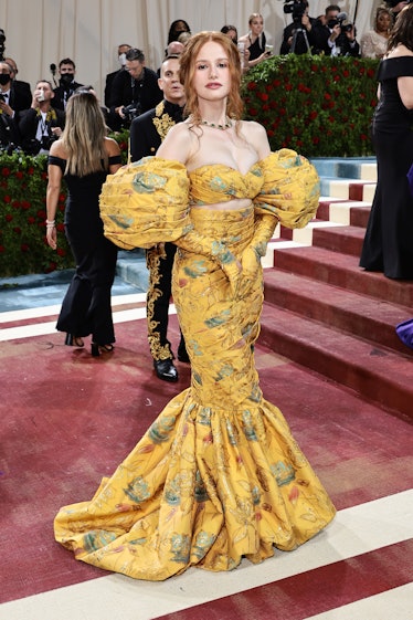 Madelaine Petsch attends The 2022 Met Gala Celebrating "In America: An Anthology of Fashion" at The ...