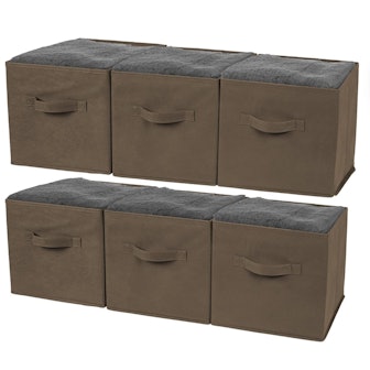 Greenco Foldable Fabric Storage Bins (6-Pack)