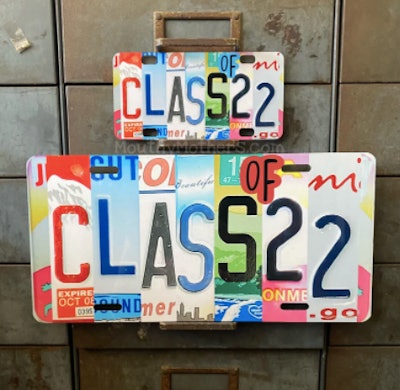 MouthyMothers Novelty License Plate is a great car graduation decoration