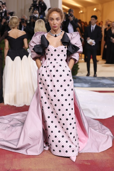 Adwoa Aboah attends The 2022 Met Gala Celebrating "In America: An Anthology of Fashion" at The Metro...