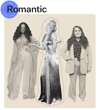 romantic body type celebrity chart from kibbe body type test