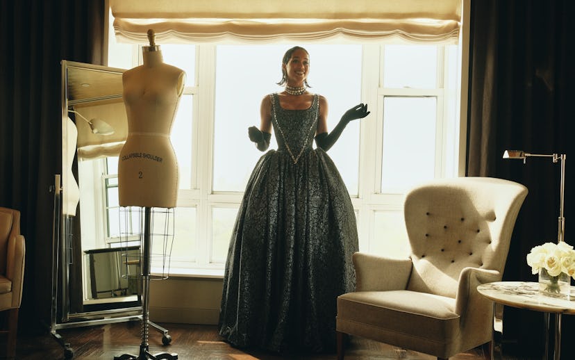 Laura Harrier wearing H&M for the 2022 Met Gala.