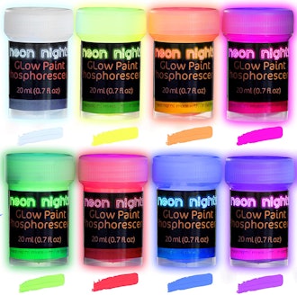 Neon Nights Glow-in-the-Dark Multi-Surface Paint (8-Pack)