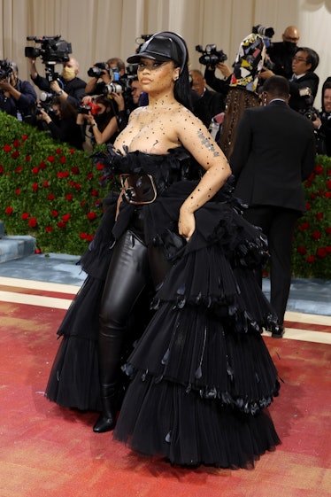 Nicki Minaj attends The 2022 Met Gala Celebrating "In America: An Anthology of Fashion" at The Metro...