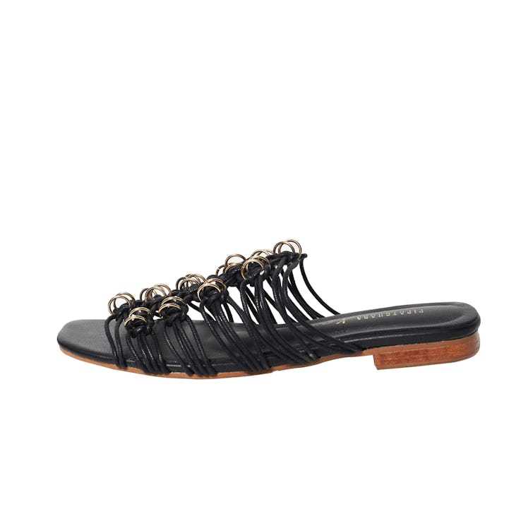 PIPATCHARA Aya black macramé sandals