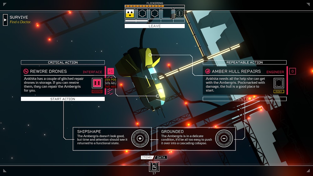 screenshot from Citizen Sleeper PC game