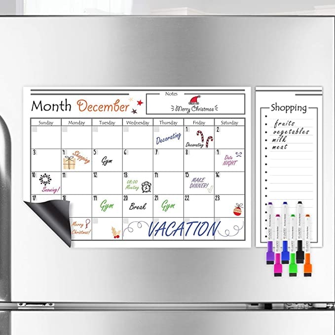 Kedudes Magnetic Dry Erase Calendar Set