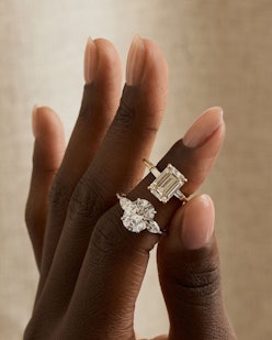 One-Of-A-Kind Toi Et Moi Diamond & Sapphire Ring – Sophie Breitmeyer