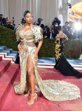 Megan Thee Stallion arrives for the 2022 Met Gala 