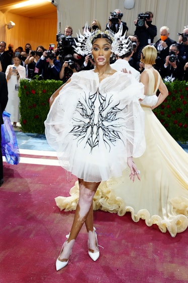Winnie Harlow attends The 2022 Met Gala Celebrating "In America: An Anthology of Fashion" at The Met...