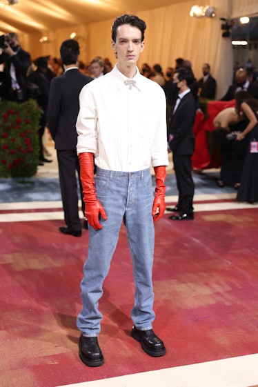 Kodi Smit-McPhee attends The 2022 Met Gala Celebrating "In America: An Anthology of Fashion" at The ...