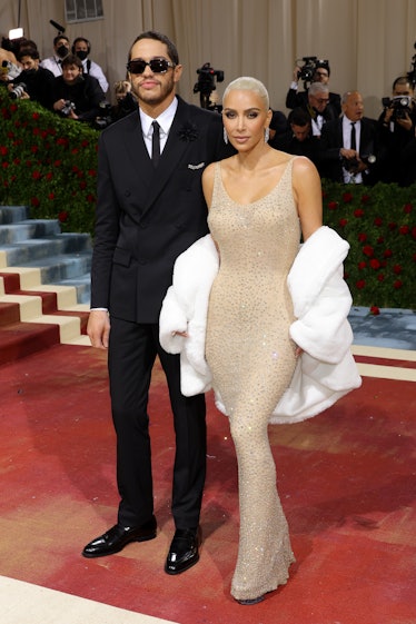 Kim Kardashian and Pete Davidson attend The 2022 Met Gala Celebrating "In America: An Anthology of F...