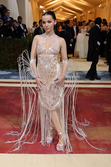 Dove Cameron attends The 2022 Met Gala Celebrating "In America: An Anthology of Fashion" at The Metr...