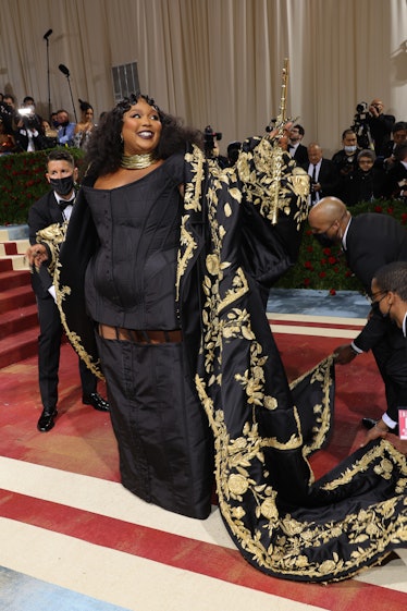 Lizzo attends The 2022 Met Gala Celebrating "In America: An Anthology of Fashion" at The Metropolita...