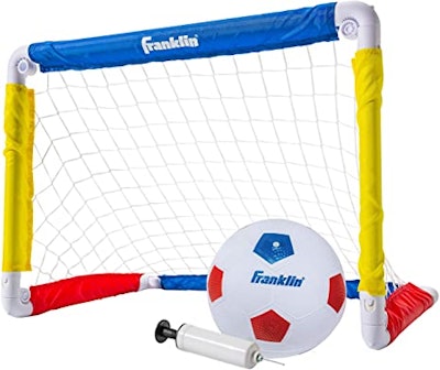 This soccer set is an affordable backyard toy that will grow with your child.