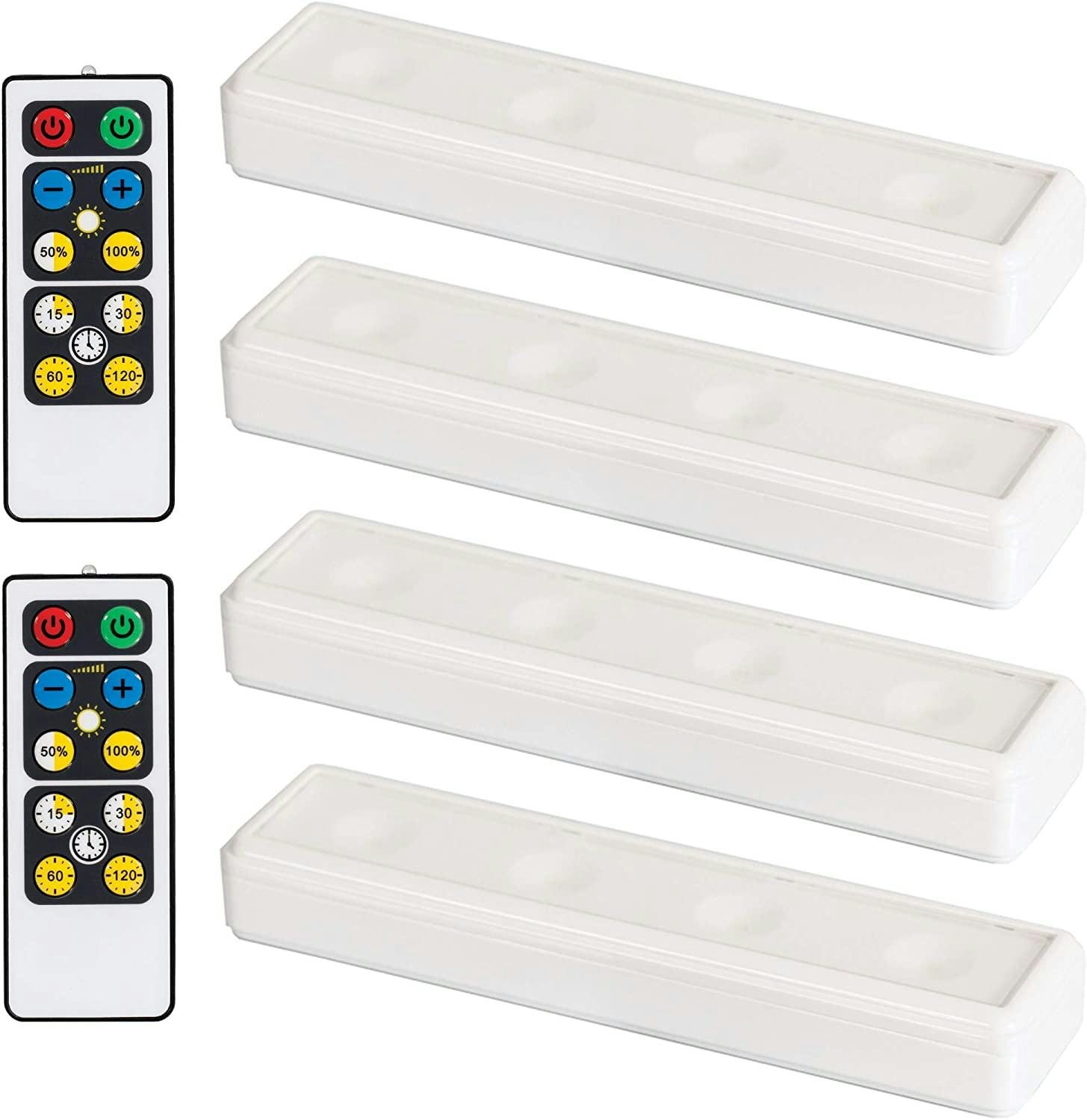 Brilliant Evolution Wireless LED Under Cabinet Lights (4-Pack)