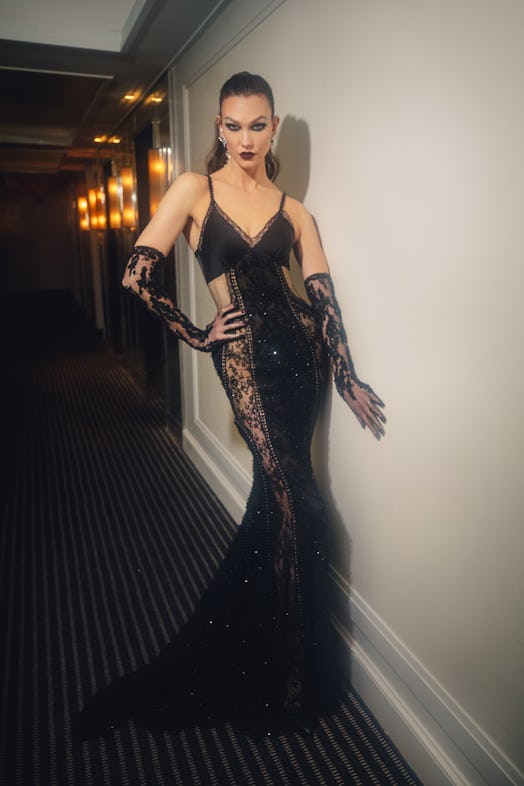Karlie Kloss wearing custom Givenchy ahead of the 2022 Met Gala
