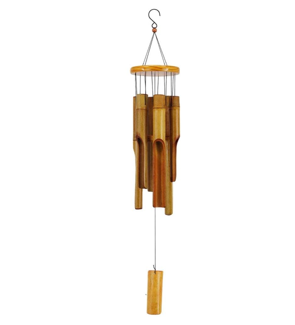 WOODMUSIC Wood Bamboo Wind Chimes