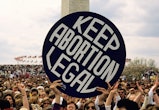 The largest pro-choice rally to ever assemble against any possible Supreme Court reversal of Roe v. ...