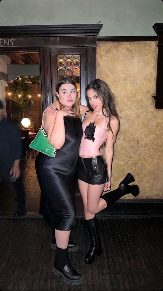 Barbie Ferreira and Olivia Rodrigo at a Sour Tour after-party in Los Angeles.