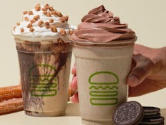 Shake Shack's Oreo Funnel Cake and Chocolate Churro Shakes are here for summer 2022.