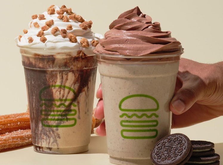 Shake Shack's Oreo Funnel Cake and Chocolate Churro Shakes are here for summer 2022.