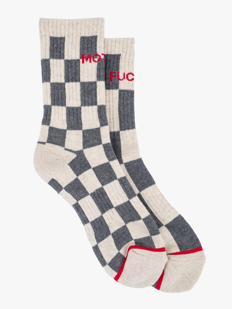 Mother Denim check print socks