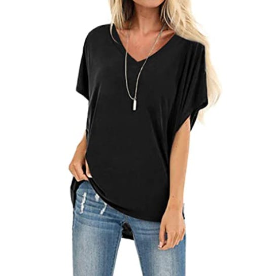 SAMPEEL Short Sleeve Dolman T-Shirt