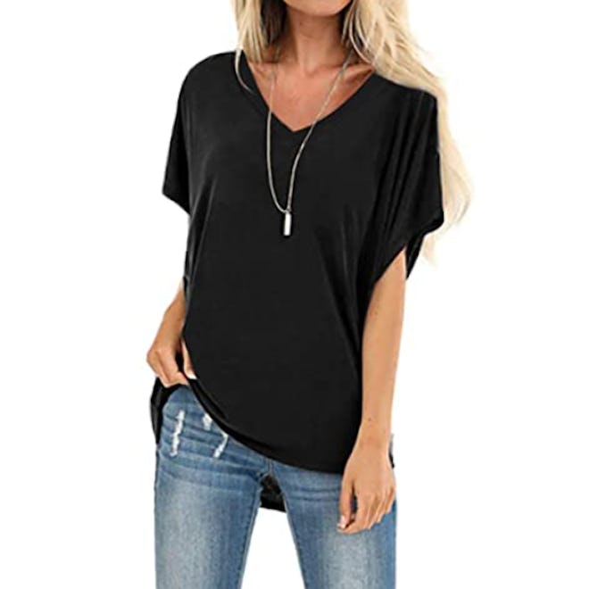 SAMPEEL Short Sleeve Dolman T-Shirt