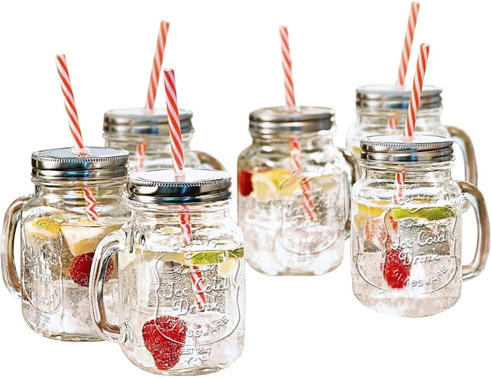 Estilo Mason Jar Mugs (6-Pack)